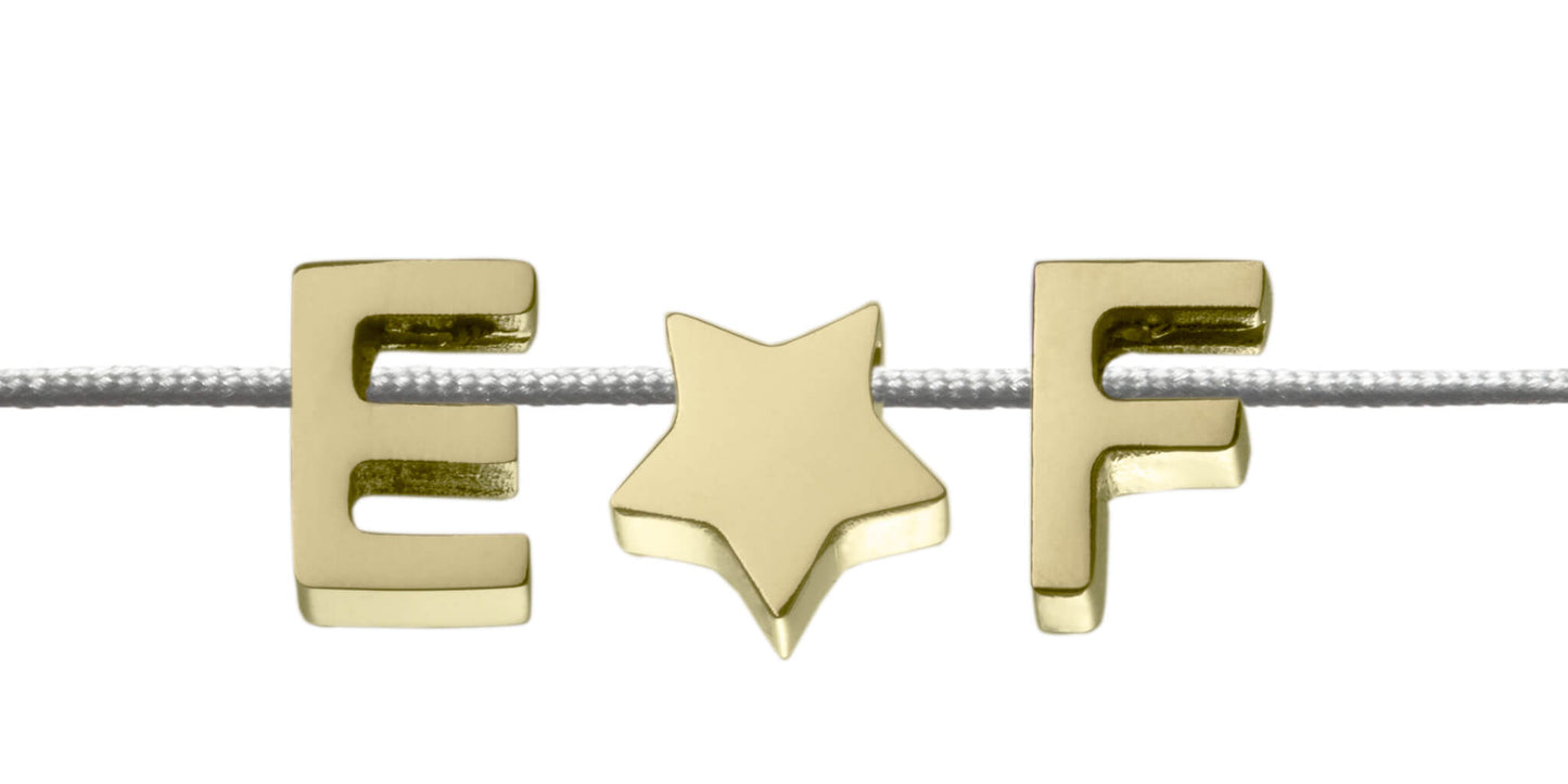 Alphabet-Kollektion Armband (3 Charms)